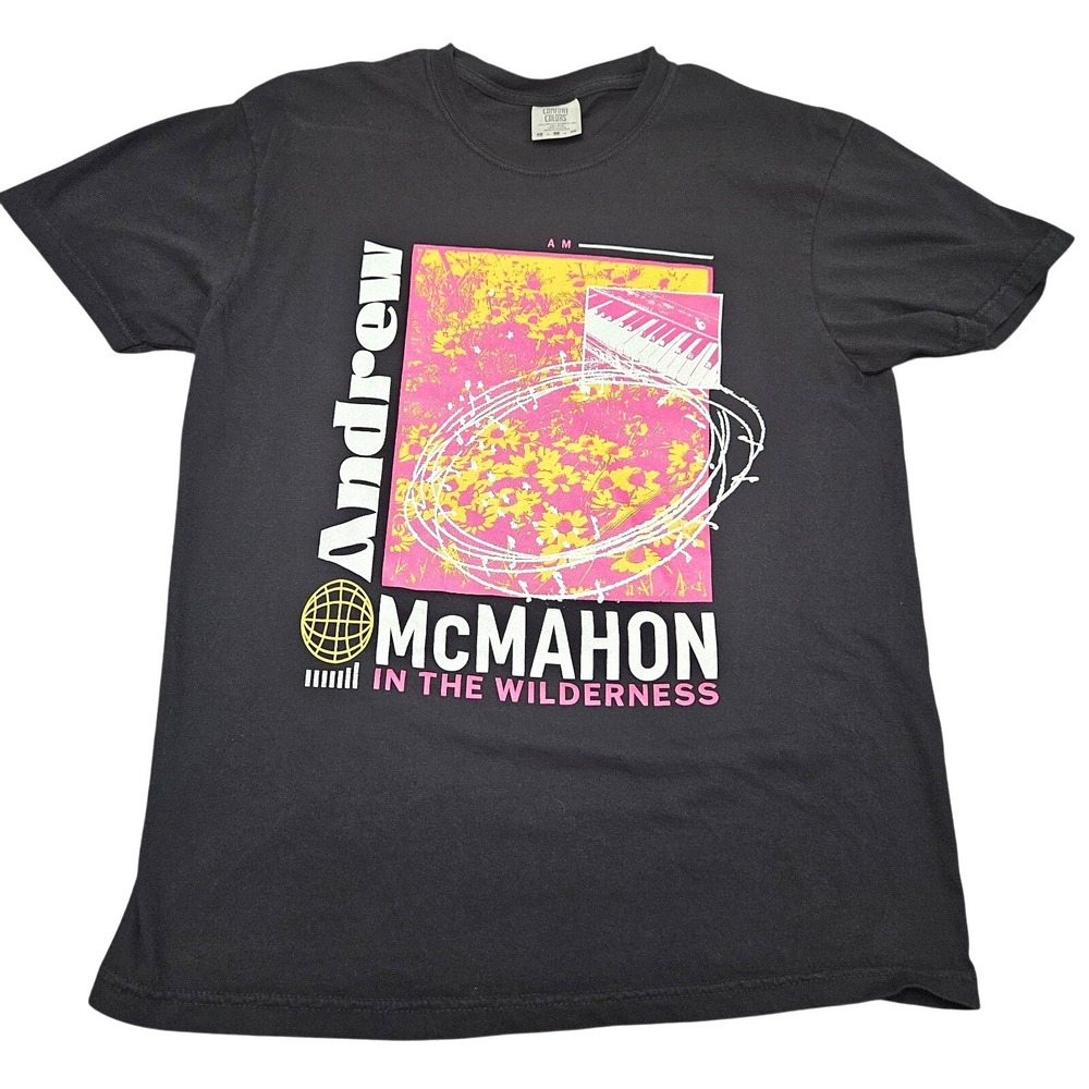 Andrew McMahon The Wilderness TShirt Mens M Black Band Tee Something Corporate